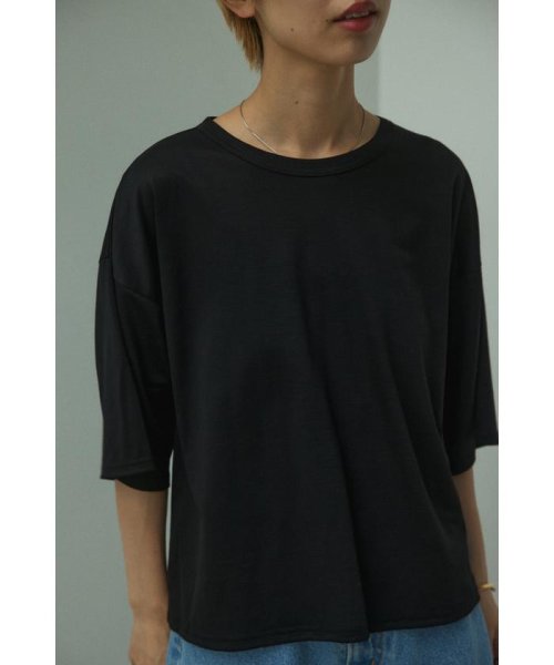 BLACK BY MOUSSY(ブラックバイマウジー)/half sleeve loose t－shirt/img01