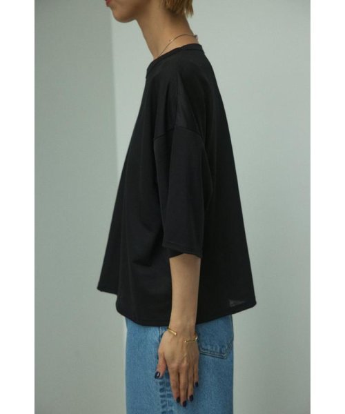 BLACK BY MOUSSY(ブラックバイマウジー)/half sleeve loose t－shirt/img04