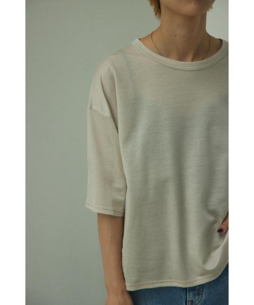 BLACK BY MOUSSY(ブラックバイマウジー)/half sleeve loose t－shirt/img19