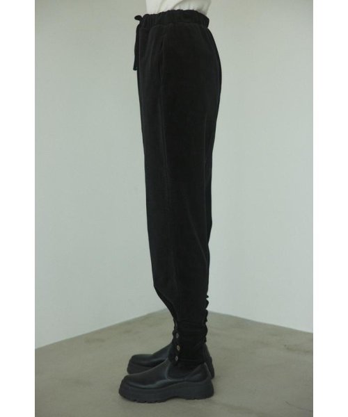 BLACK BY MOUSSY(ブラックバイマウジー)/hem button velour pants/img03