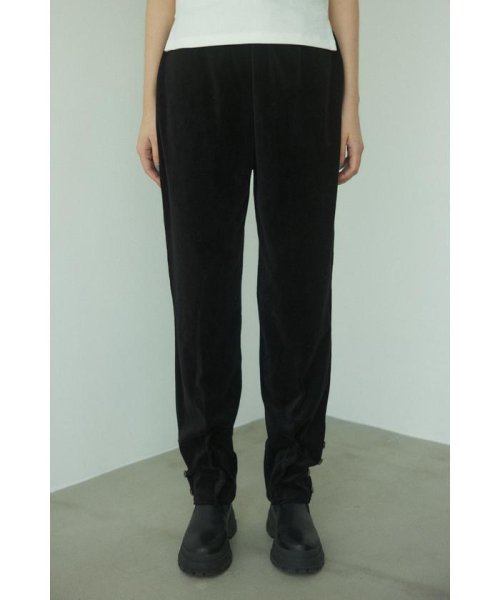BLACK BY MOUSSY(ブラックバイマウジー)/hem button velour pants/img05