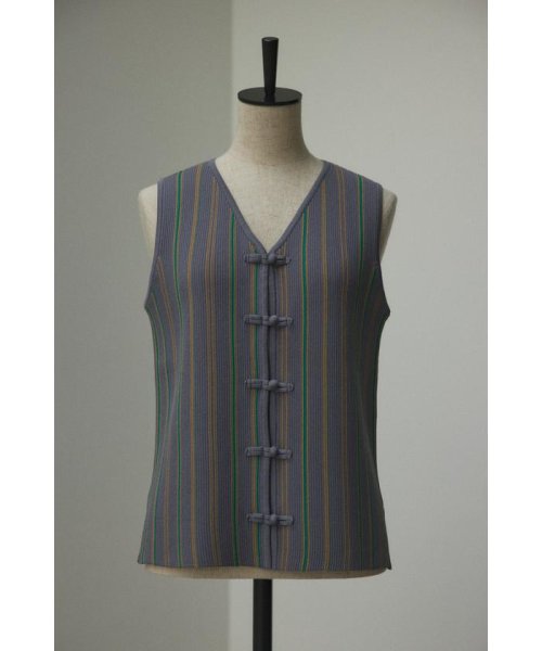 BLACK BY MOUSSY(ブラックバイマウジー)/stripe knit vest/img16