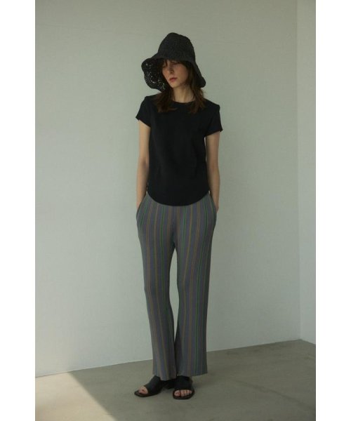 BLACK BY MOUSSY(ブラックバイマウジー)/stripe knit flare pants/img09