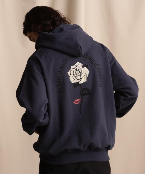 Schott(ショット)/WEB LIMITED/HOODED SWEAT DOLLER ROSE/ダラーローズ パーカー/img08