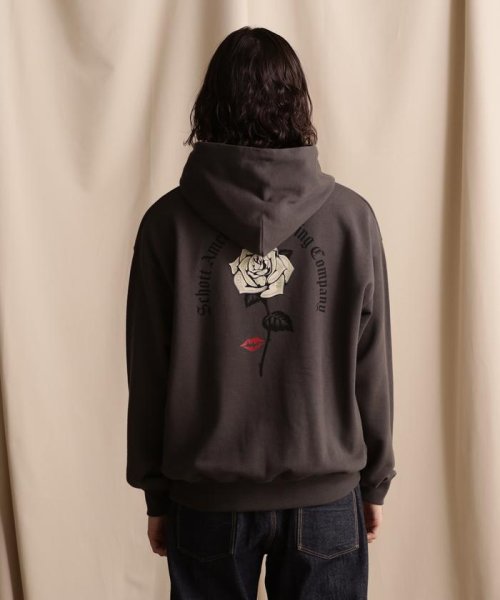 Schott(ショット)/WEB LIMITED/HOODED SWEAT DOLLER ROSE/ダラーローズ パーカー/img18