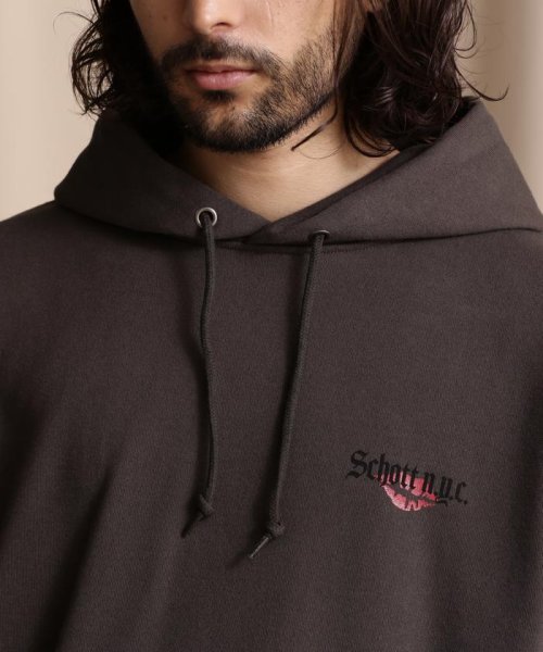 Schott(ショット)/WEB LIMITED/HOODED SWEAT DOLLER ROSE/ダラーローズ パーカー/img19