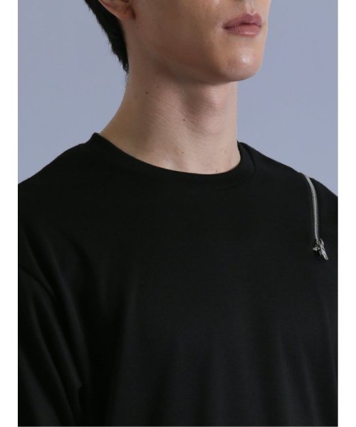 semanticdesign(セマンティックデザイン)/アシメZIP クルーネック半袖ルーズ 半袖 メンズ Tシャツ カットソー カジュアル インナー ビジネス ギフト プレゼント/img17