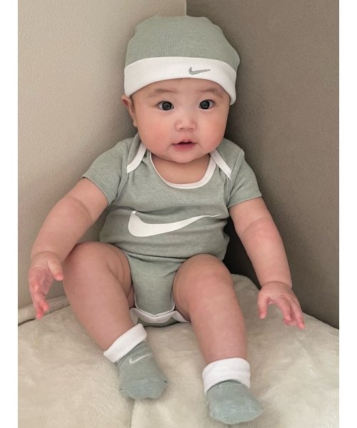 NIKE(NIKE)/ベビー(0－6M) セット商品 NIKE(ナイキ) SWOOSH HAT/BODYSUIT/BOOTIE 3/img08