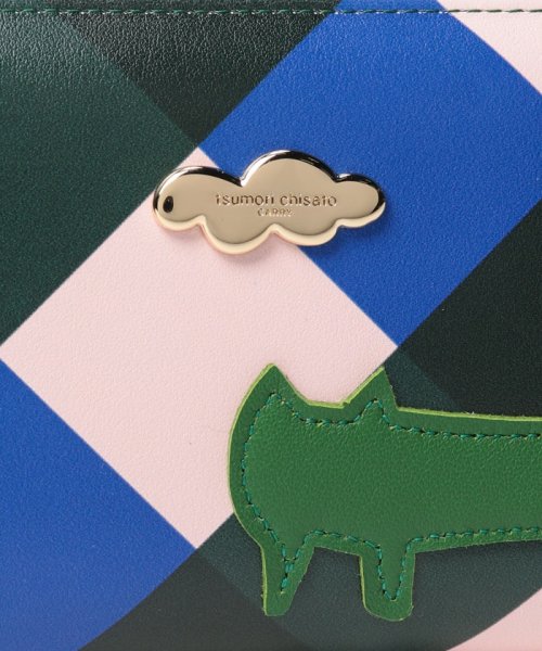 くもネコチェック 財布 ラウンドファスナー長財布  I1586760374(12100円)