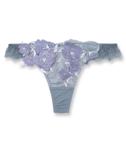 fran de lingerie(フランデランジェリー)/ゴージャス薔薇刺繍フェミニンヒップに 「グレースイストグランデ タンガ」 Tバック タンガ/img12