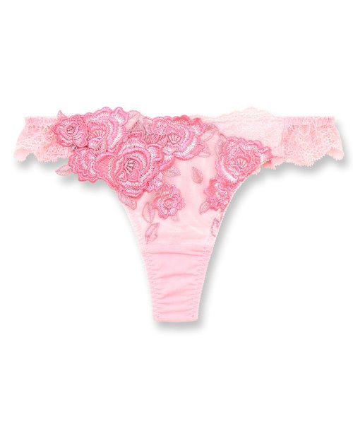 fran de lingerie(フランデランジェリー)/ゴージャス薔薇刺繍フェミニンヒップに 「グレースイストグランデ タンガ」 Tバック タンガ/img14