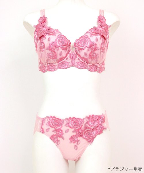 fran de lingerie(フランデランジェリー)/ゴージャス薔薇刺繍美しさも、機能も 「グレースイストグランデ バックレース」 バックレースショーツ/img22