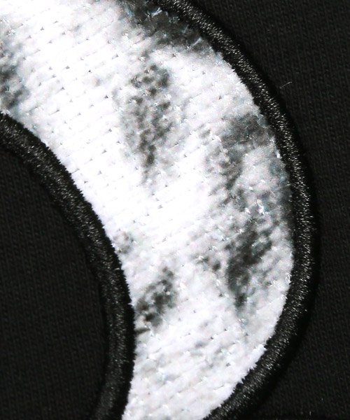 LUXSTYLE(ラグスタイル)/LUXE/R(ラグジュ)モノトーンタイダイロゴ貼り付けTシャツ/Tシャツ メンズ 半袖 ロゴ タイダイ アップリケ モノトーン/img12