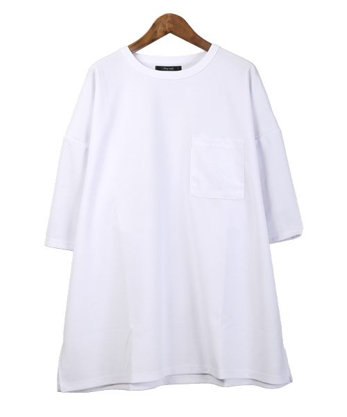 LUXSTYLE(ラグスタイル)/梨地BIGクルーネックTシャツ/Tシャツ メンズ 半袖 半袖Tシャツ 梨地 ビッグシルエット オーバーサイズ/img09
