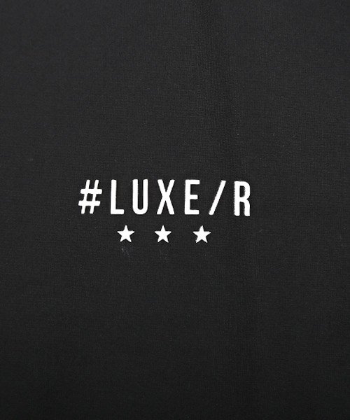 LUXSTYLE(ラグスタイル)/LUXE/R(ラグジュ)ジャガードリブロゴ半袖パーカー/パーカー 半袖 メンズ Tパーカー ロゴ プリント 止水ジップ/img17