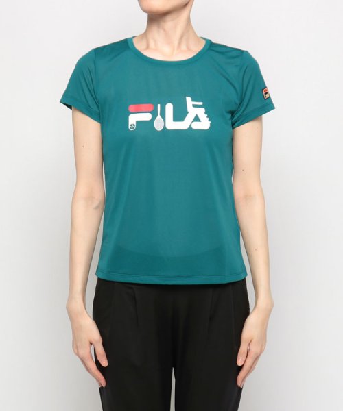 FILA（ZETT Ladies）(フィラ（ゼット　レディース）)/【テニス】FILAロゴ グラフィックTシャツ スポーツウェア レディース/img13