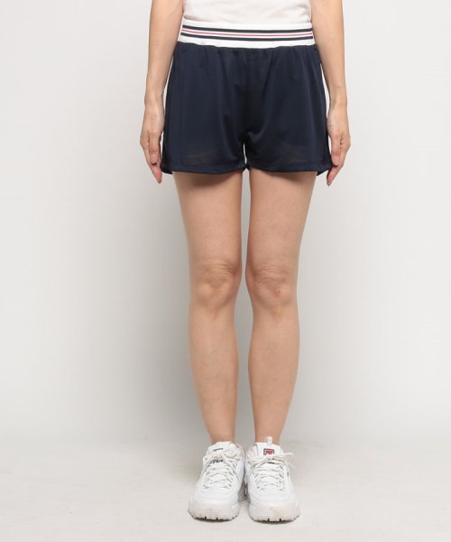 FILA（ZETT Ladies）(フィラ（ゼット　レディース）)/【テニス】アシンメトリ― ショートパンツ 無地 スポーツウェア レディース/img01