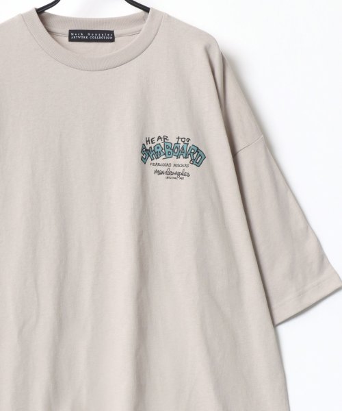 LAZAR(ラザル)/【Lazar】MARK GONZALES /マークゴンザレス オーバーサイズ ストリート バックプリント 半袖Tシャツ メンズ カジュアル トップス/img23