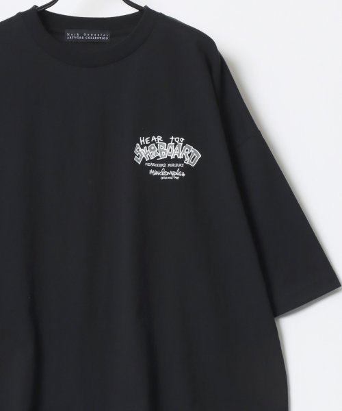 LAZAR(ラザル)/【Lazar】MARK GONZALES /マークゴンザレス オーバーサイズ ストリート バックプリント 半袖Tシャツ メンズ カジュアル トップス/img32