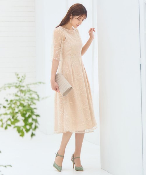 DRESS+(ドレス プラス)/パーティードレス ワンピース 総レース 結婚式/img08