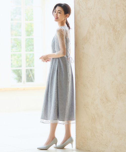 DRESS+(ドレス プラス)/パーティードレス ワンピース 総レース 結婚式/img14