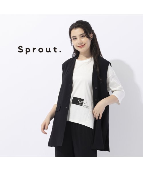 【Sprout.】マットサテン　ロングベスト［セットアップ可］ Sprout リリアンビューティ　スプラウト