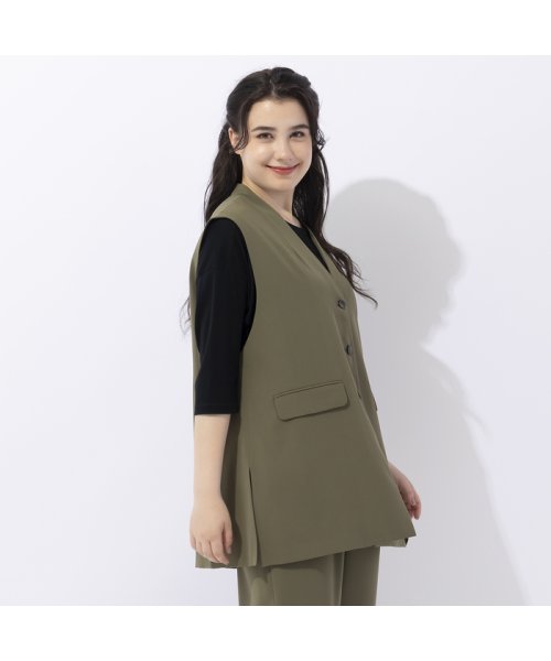 【Sprout.】マットサテン　ロングベスト［セットアップ可］ Sprout リリアンビューティ　スプラウト