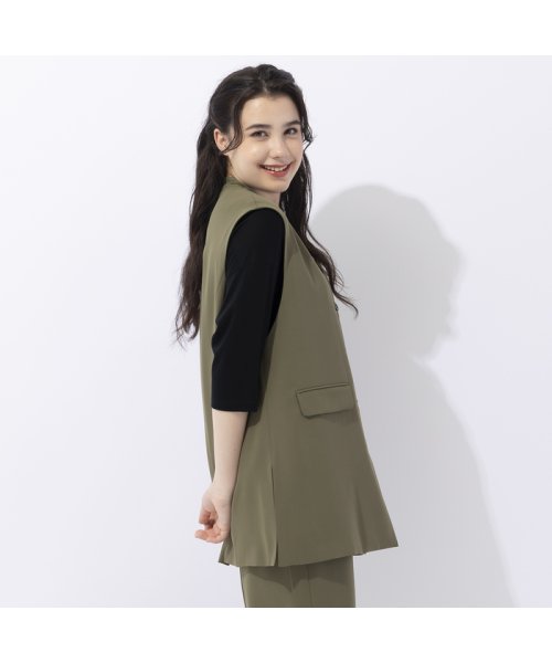 【Sprout.】マットサテン　ロングベスト［セットアップ可］ Sprout リリアンビューティ　スプラウト