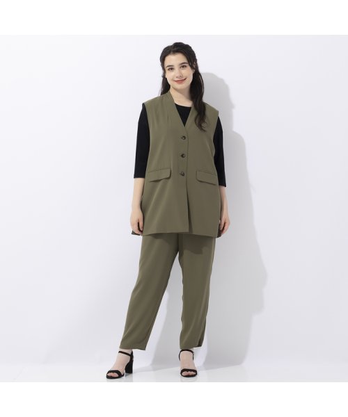 【Sprout.】マットサテン　ロングベスト［セットアップ可］ Sprout リリアンビューティ　スプラウト