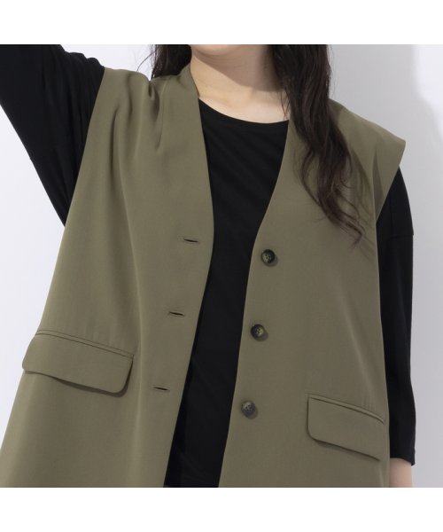 【Sprout.】マットサテン　ロングベスト［セットアップ可］ Sprout リリアンビューティ　スプラウト