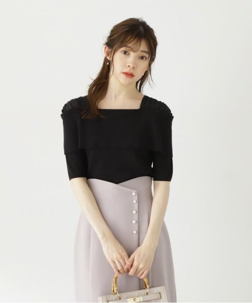 PROPORTION BODY DRESSING(プロポーション　ボディドレッシング)/ショルダーシフォンオフショルニット/img03