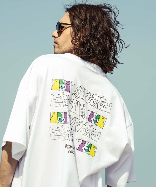 Mark Gonzales(Mark Gonzales)/MARK GONZALES ARTWORK COLLECTION(マーク ゴンザレス)バックプリント半袖Tシャツ/5type/6colors/img48