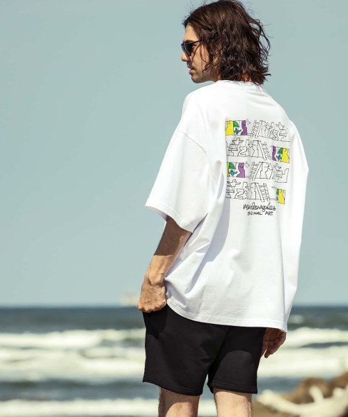 Mark Gonzales(Mark Gonzales)/MARK GONZALES ARTWORK COLLECTION(マーク ゴンザレス)バックプリント半袖Tシャツ/5type/6colors/img54