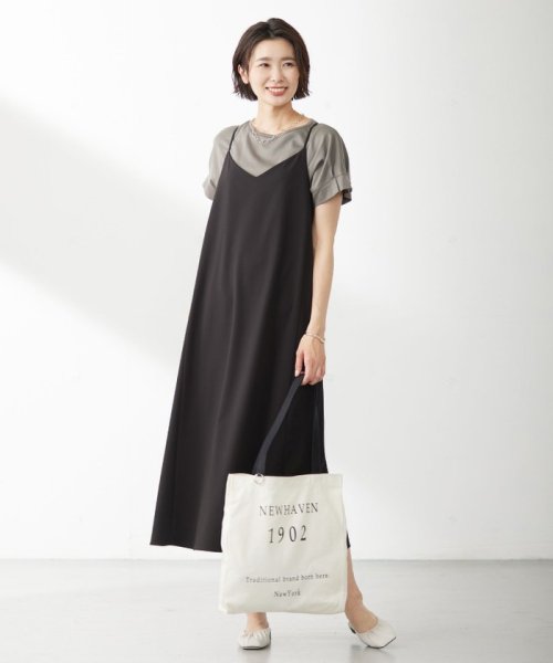 J.PRESS LADIES(J．プレス　レディス)/【WEB限定カラーあり・接触冷感・UVケア】コンパクトコットンスムース タックスリーブ カットソー/img10