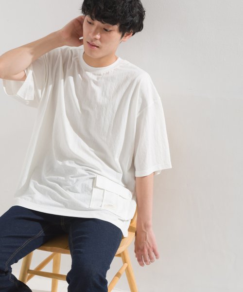 OMNES(オムネス)/【OMNES】メンズ 接触冷感レーヨンナイロンサイドポケットTシャツ/img01