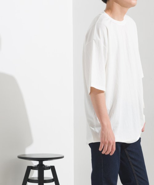 OMNES(オムネス)/【OMNES】メンズ 接触冷感レーヨンナイロンサイドポケットTシャツ/img02