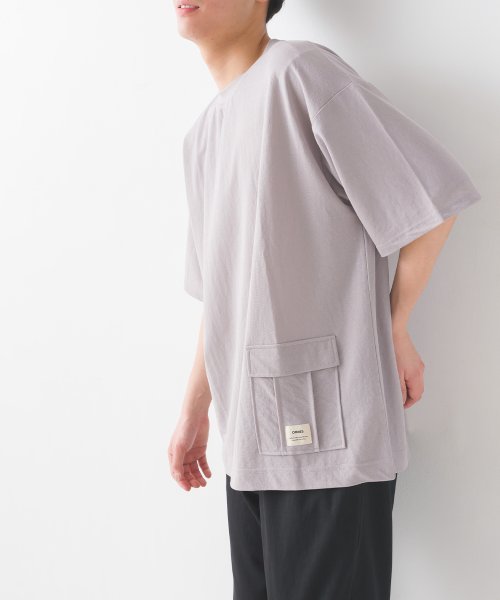 OMNES(オムネス)/【OMNES】メンズ 接触冷感レーヨンナイロンサイドポケットTシャツ/img18