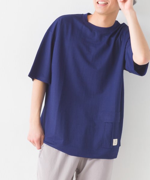 OMNES(オムネス)/【OMNES】メンズ 接触冷感レーヨンナイロンサイドポケットTシャツ/img24