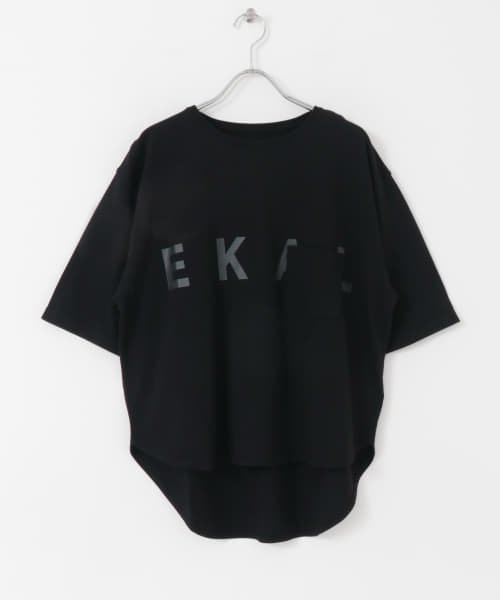 EKAL(EKAL)/ショートスリーブロングテールロゴTシャツ/img23