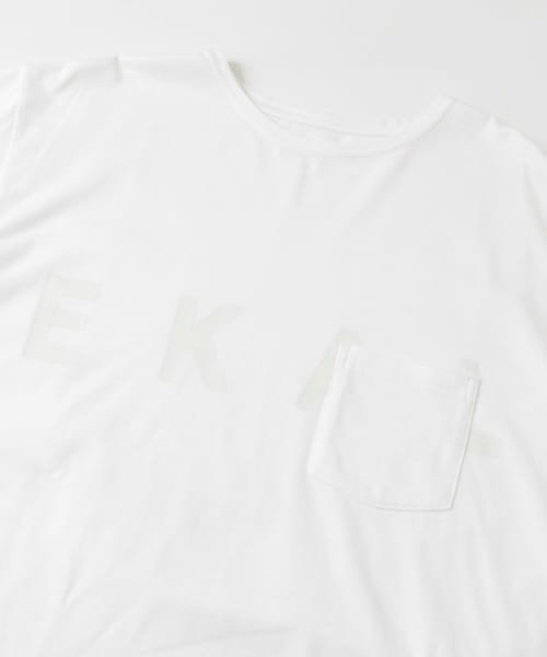 EKAL(EKAL)/ショートスリーブロングテールロゴTシャツ/img27