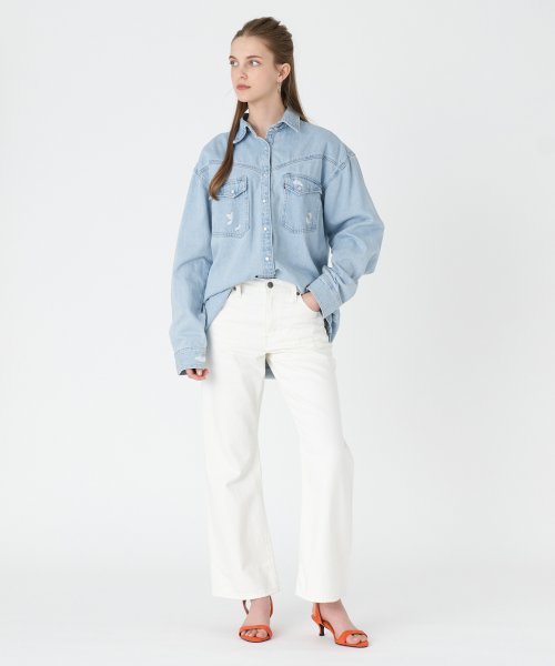 LEVI’S OUTLET(リーバイスアウトレット)/リーバイス/Levi's ウェスタン オーバーサイズ デニムシャツ ライトインディゴ XL WESTERN NO PROBLEM 2/img05