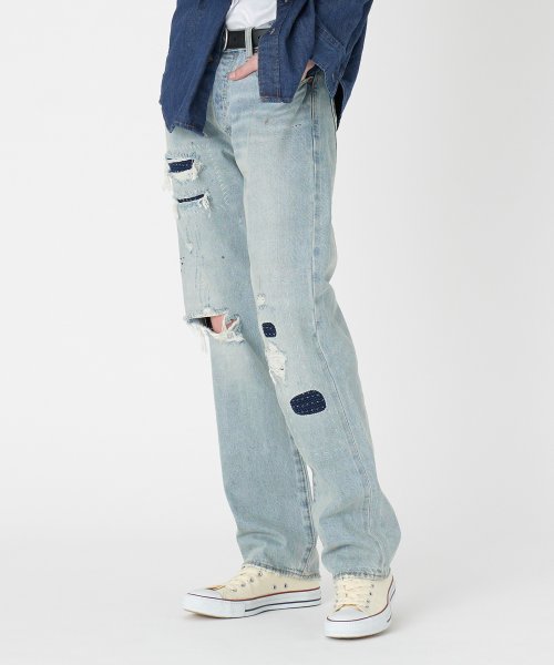 LEVI’S OUTLET(リーバイスアウトレット)/リーバイス/Levi's 501 ストレート ダメージジーンズ SELVEDGE/img01