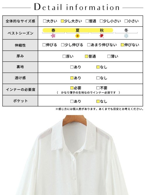 GOLD JAPAN(ゴールドジャパン)/大きいサイズ レディース ビッグサイズ シアーオーバーサイズシャツ/img18