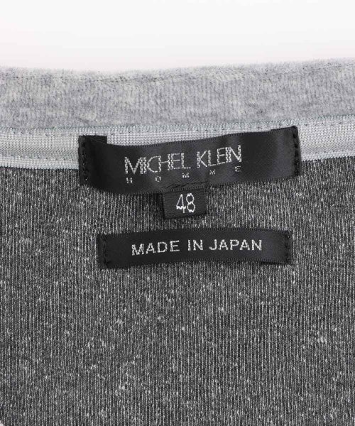 MICHEL KLEIN HOMME(ミッシェルクランオム)/《日本製》ベロアVネックカットソー/img09