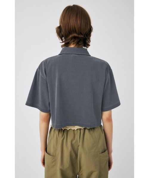 moussy(マウジー)/PIGMENT SHORT HALF ZIP Tシャツ/img09