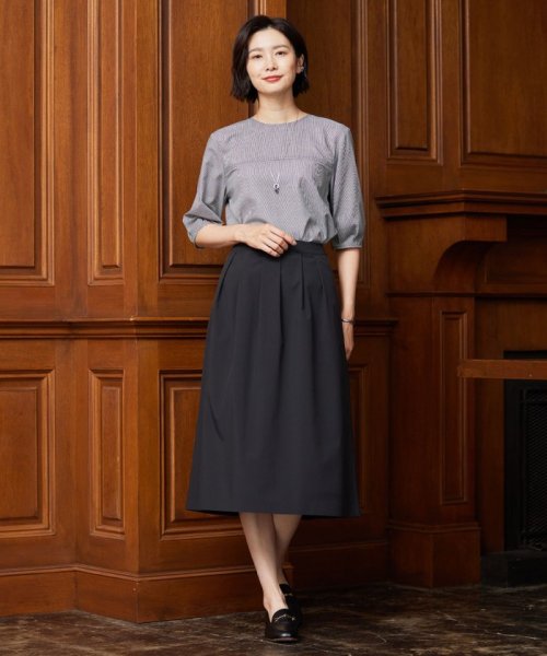 J.PRESS LADIES（LARGE SIZE）(J．プレス　レディス（大きいサイズ）)/【洗える】SOLO ECOタフタ タック スカート/img03