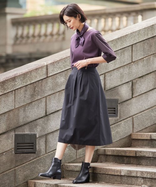 J.PRESS LADIES（LARGE SIZE）(J．プレス　レディス（大きいサイズ）)/【洗える】SOLO ECOタフタ タック スカート/img06