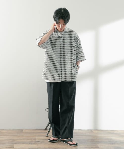 ITEMS URBANRESEARCH(アイテムズアーバンリサーチ（メンズ）)/吸水速乾×接触冷感リネン混パンツ/img13