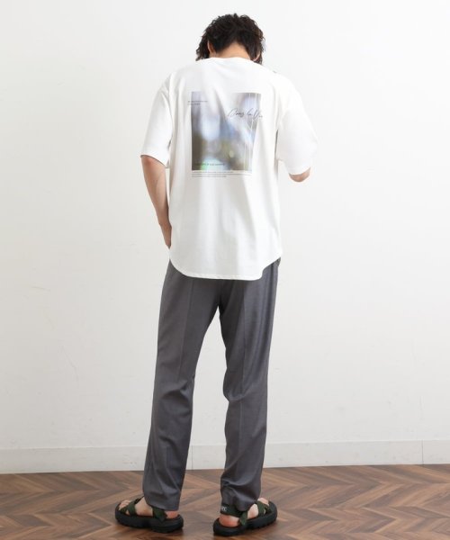 a.v.v (MEN)(アー・ヴェ・ヴェメンズ)/【フォトグラファーコラボ】シャインロングシルエットTシャツ/img01