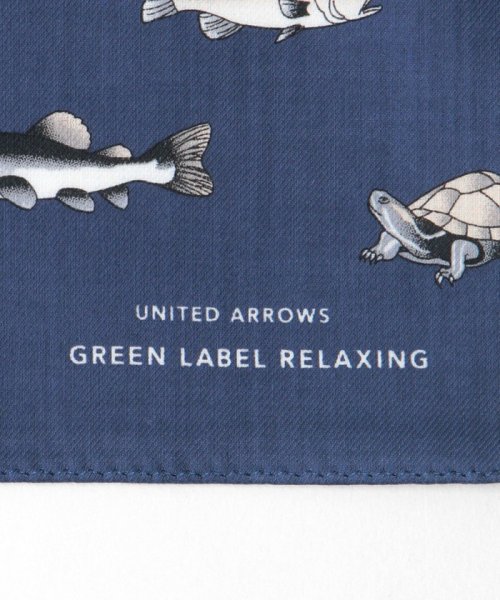 green label relaxing(グリーンレーベルリラクシング)/GLR シーアイランド フィッシュ ハンカチ/img03